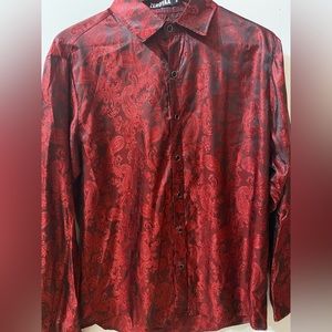 Zeroyaa Paisley red and black women’s blouse